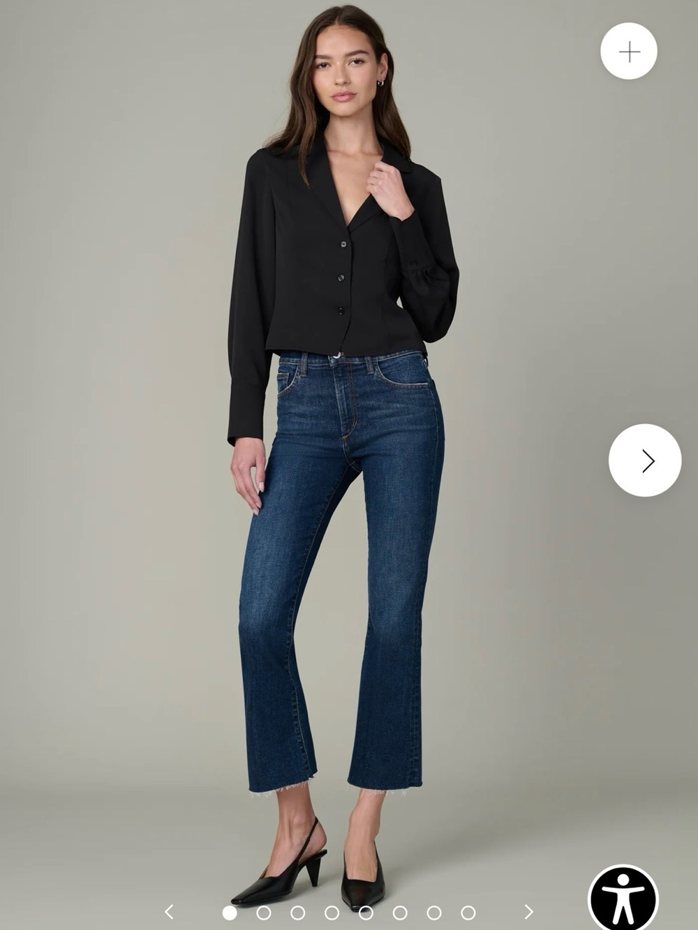 Joe’s high rise crop bootcut jeans 27